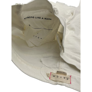 Hatch The Crop Maternity White Cotton Denim Jean Size 30