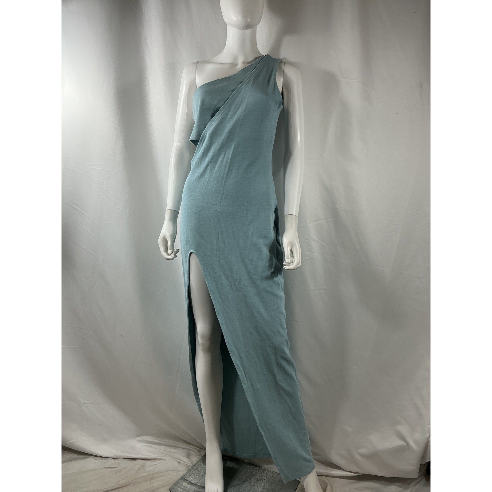 Atoir X Revolve 'Time Stands Still' Blue Rayon Dress Size L