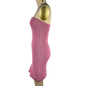 Nanushka Ribbed Pink Zina Dress Size XS NWT