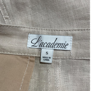 L'Academie Classic Beige Allana Skort Size S