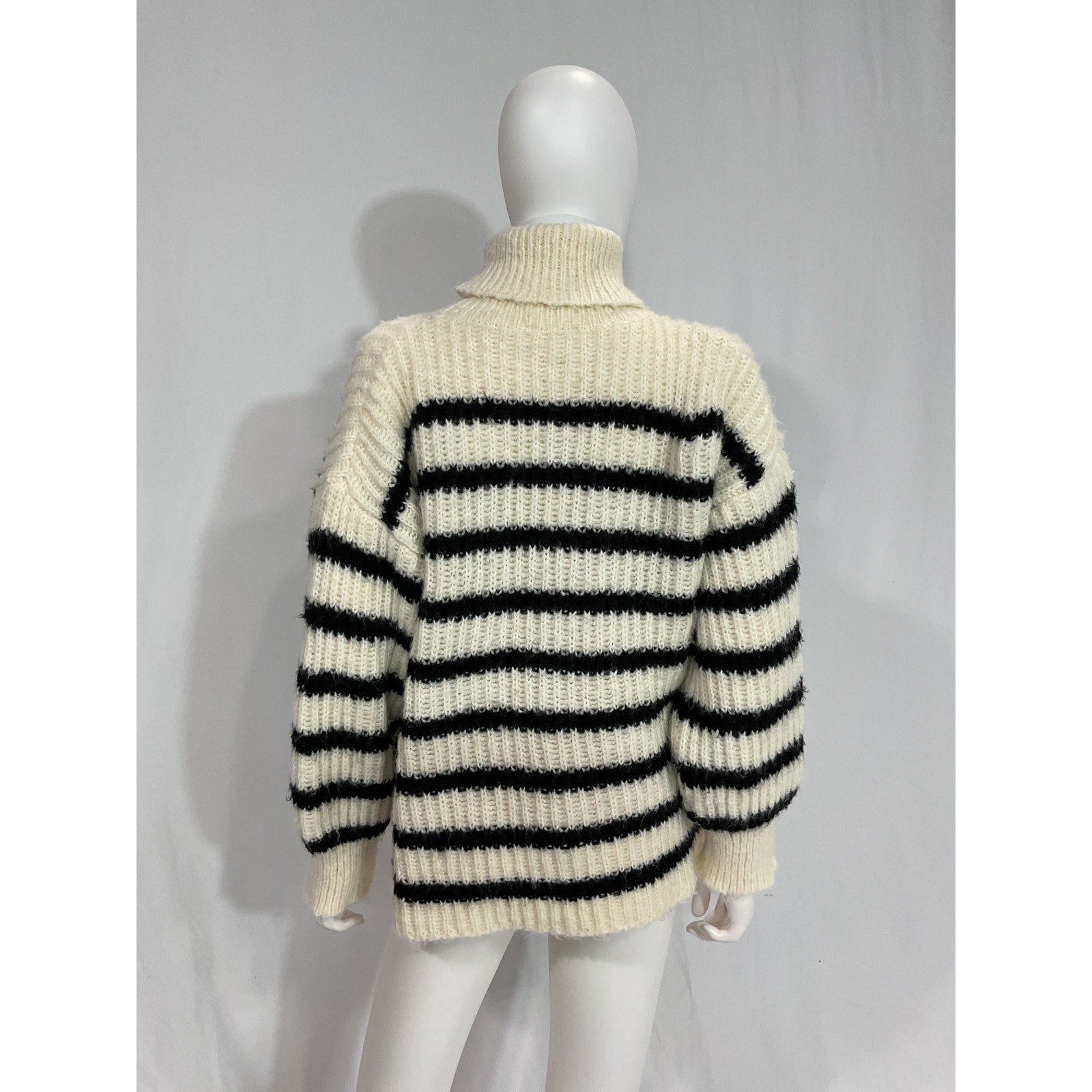 Line & Dot 'Ariel' White Turtleneck Knit Sweater Size S