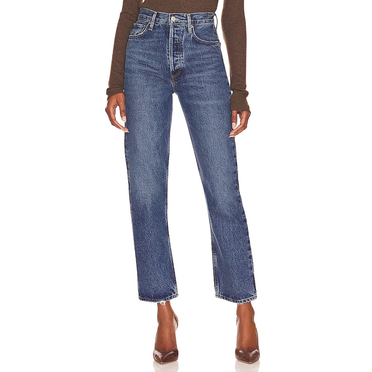 Agolde Vintage Blue 90s Pinch Waist Denim Jeans Size 23