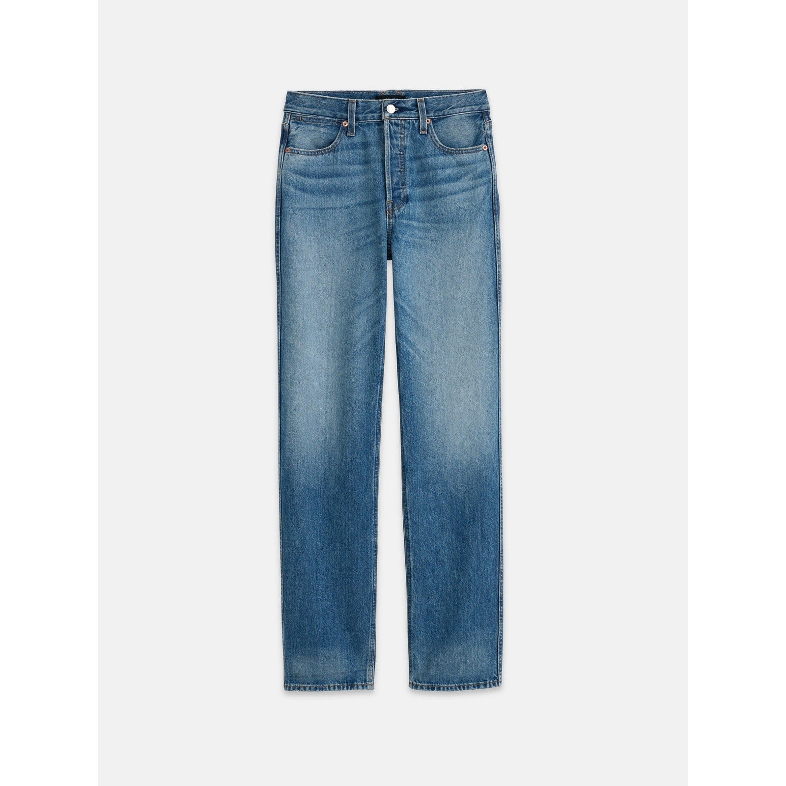 Alex Mill 'The Carla' Blue Cotton High-Rise Straight Denim Jean Size 24