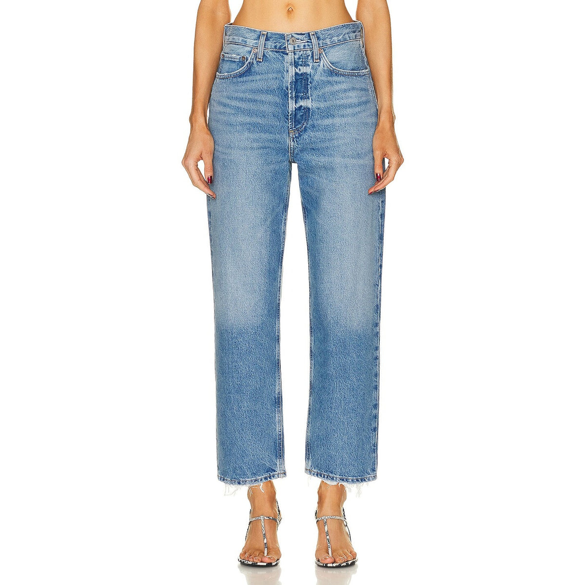 Agolde Vintage Blue 90s Crop Denim Jeans Size 26