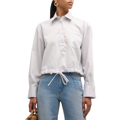 Neiman Marcus Striped Multicolor We-ar4 The Cc Shirt Blouse Size S