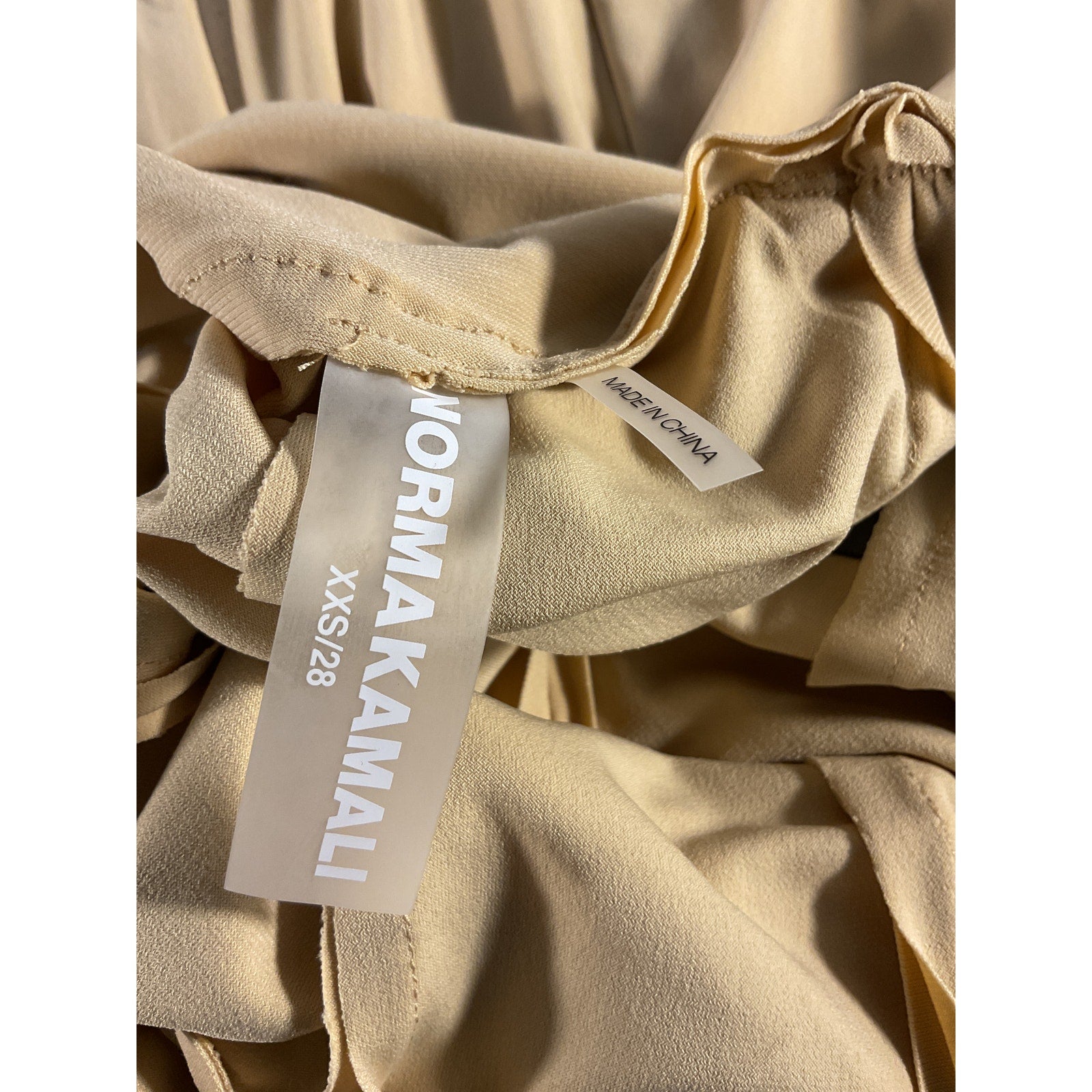 Norma Kamali 'Spat' Tan Jersey Leggings Size XXS