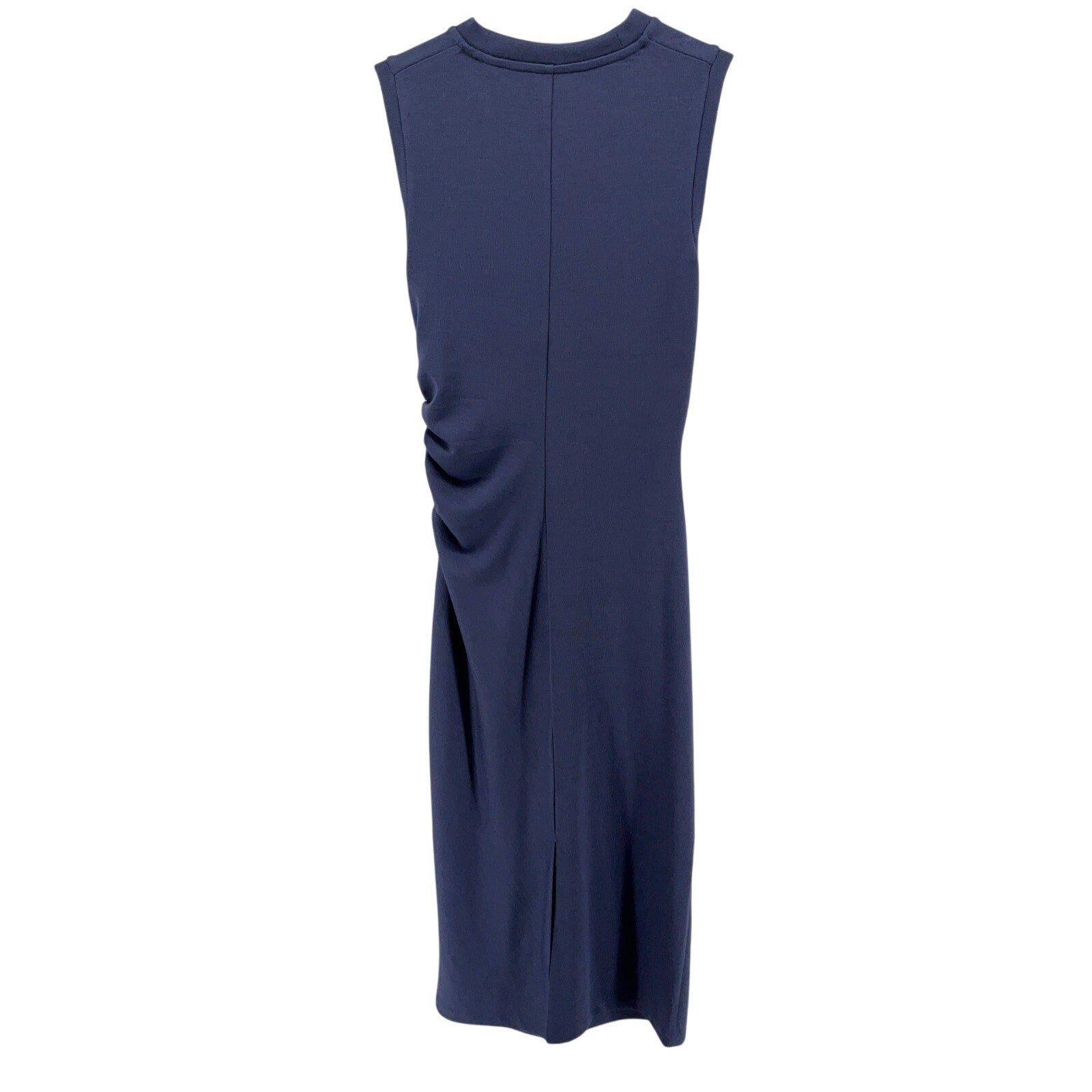 Vince Stretch Jersey Blue Polyester Sleeveless Midi-Dress Size XS