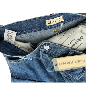 Grlfrnd Utility Blue Lex Cargo Denim Jeans Size 25