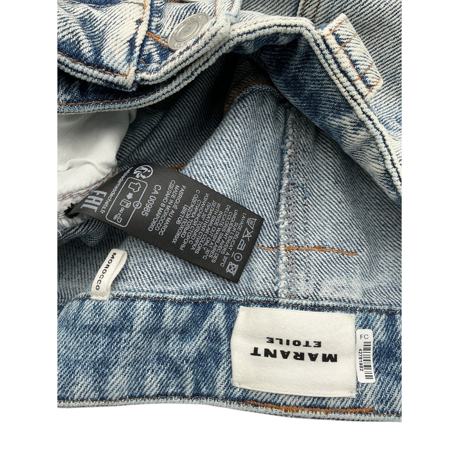 Isabel Marant 'Hortens' Blue Cotton Bermuda Short Size 40