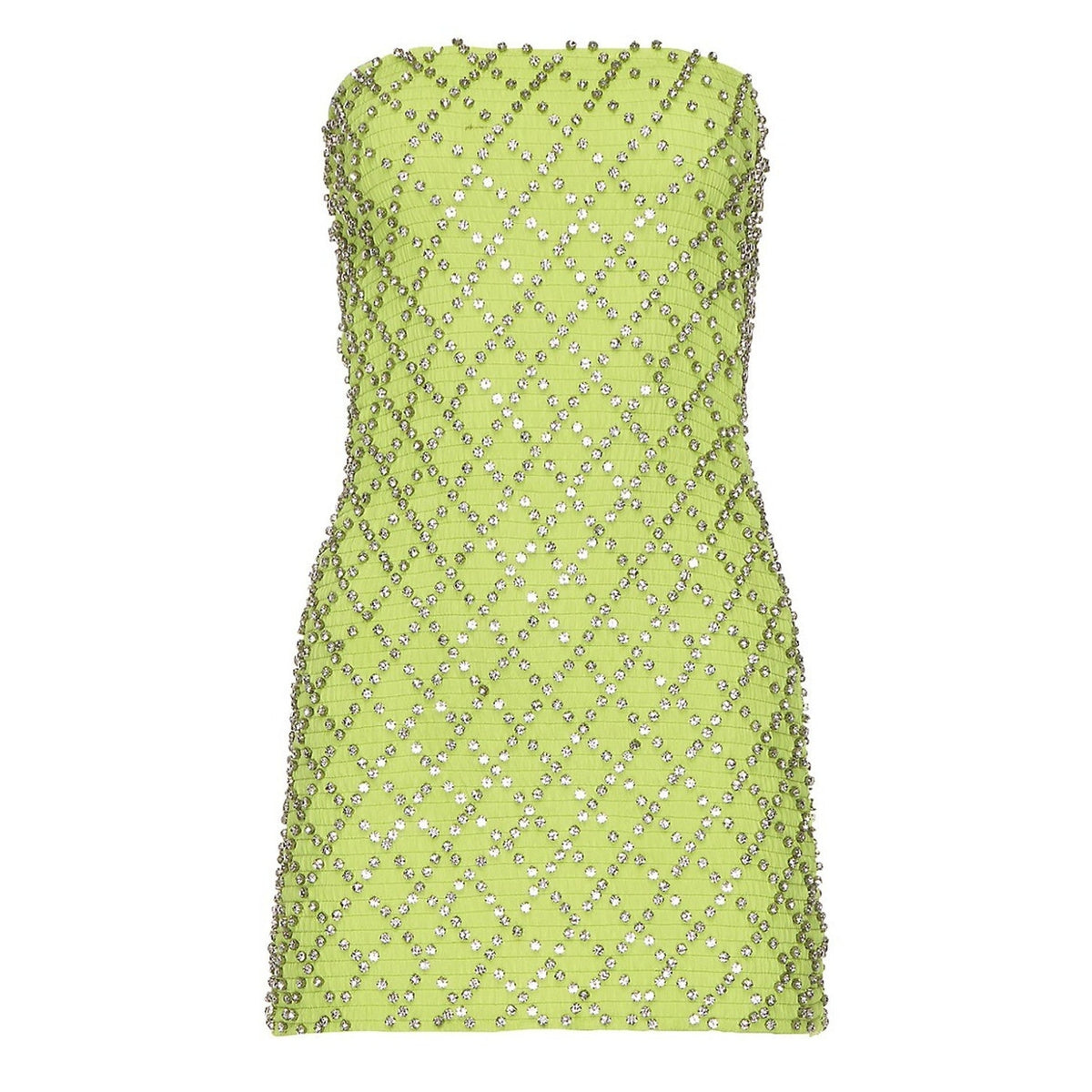 Retrofête Embellished Neon Yellow Felicity Mini Dress Size XS