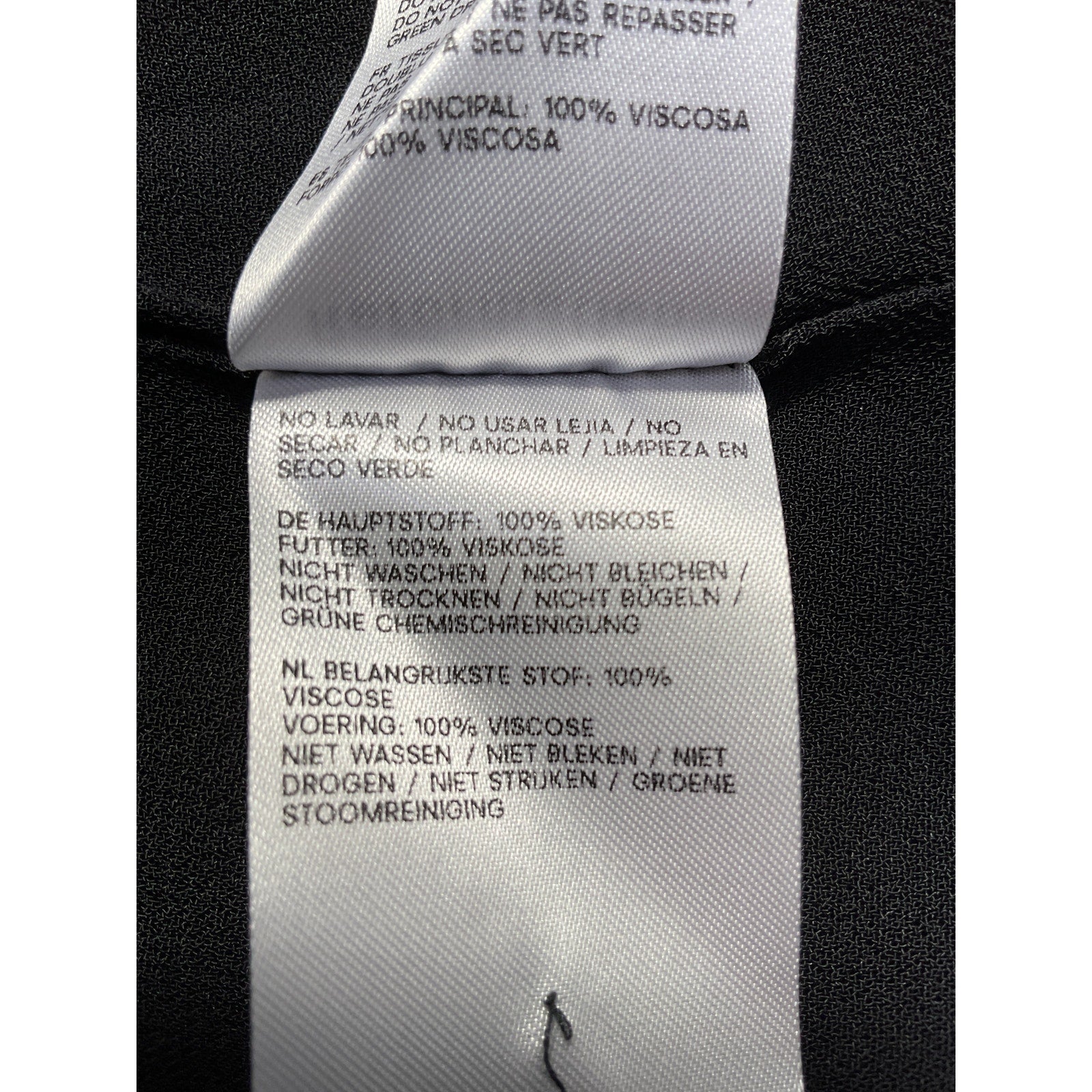 Reformation 'Citrus' Black Viscose Dress Size 10