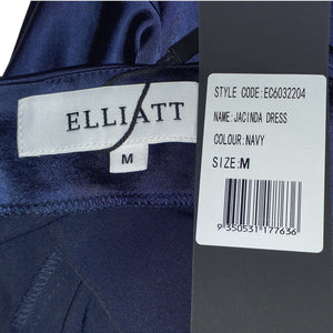 Elliatt Satin Navy Jacinda Dress Size M NWT