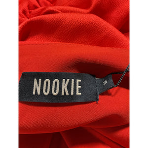 Nookie Ruched Tangerine Cooper Midi Dress Size M NWT