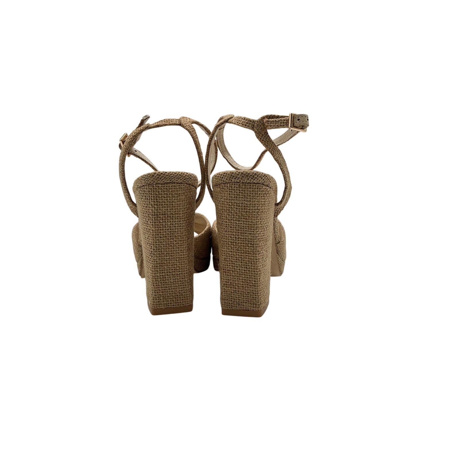 Lpa 'Alessia' Tan Leather Platform Heel Size 9