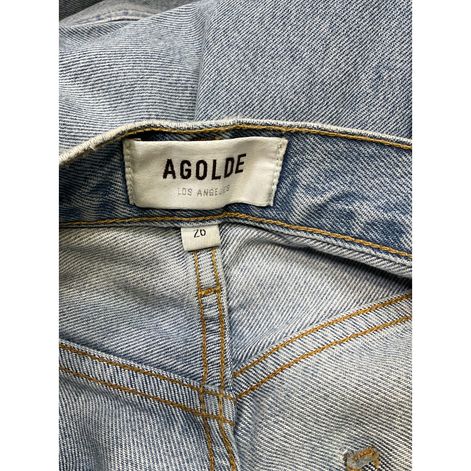 Agolde Pinch Waist High Rise Blue Cotton Kick Jean Size 26