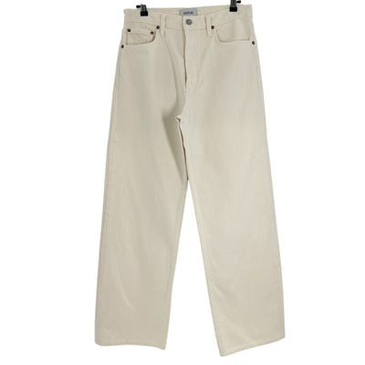 Agolde Relaxed Beige Low Slung Denim Jeans Size 26