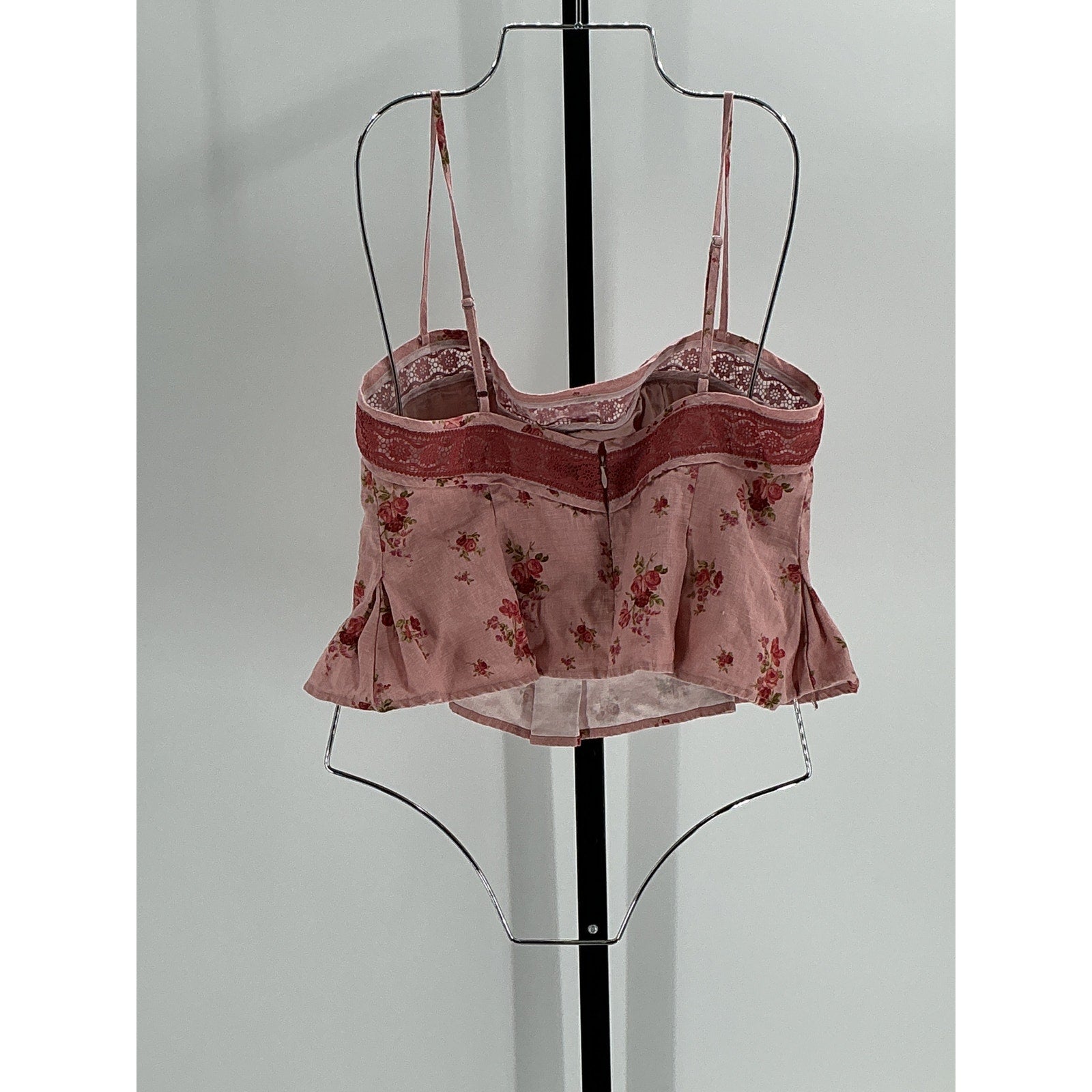 Reformation 'Meryl' Pink Linen Top Size 10