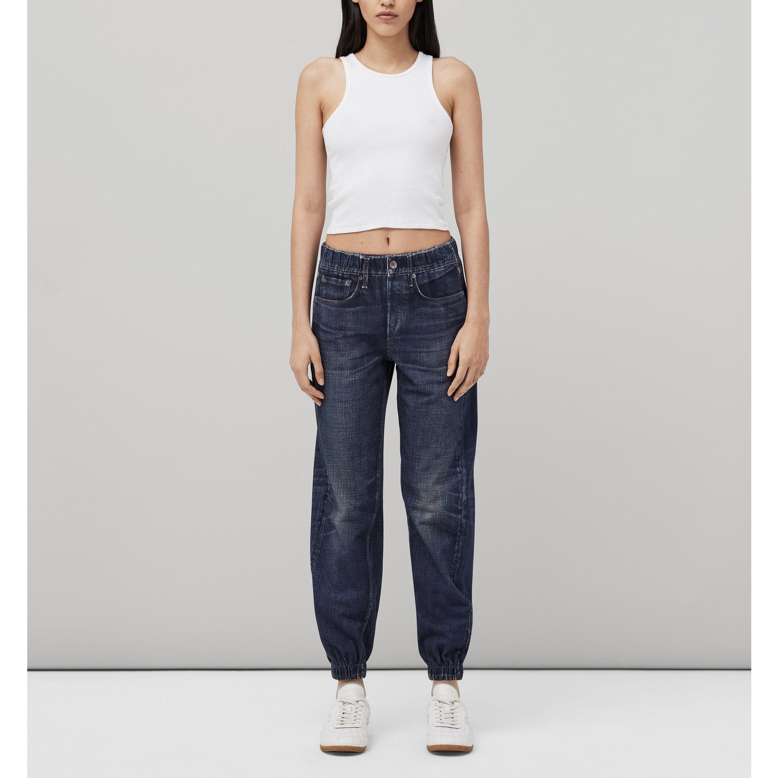 Rag & Bone 'Miramar' Blue Cotton Sweatpants Trompe L'Oeil Cotton Jogger Size XS