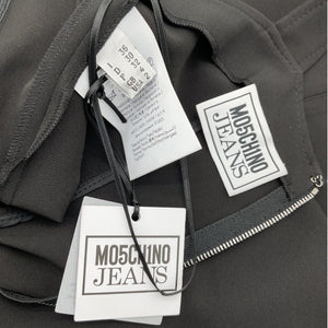 Moschino Sleek Black Cady Dress Size US 2 NWT