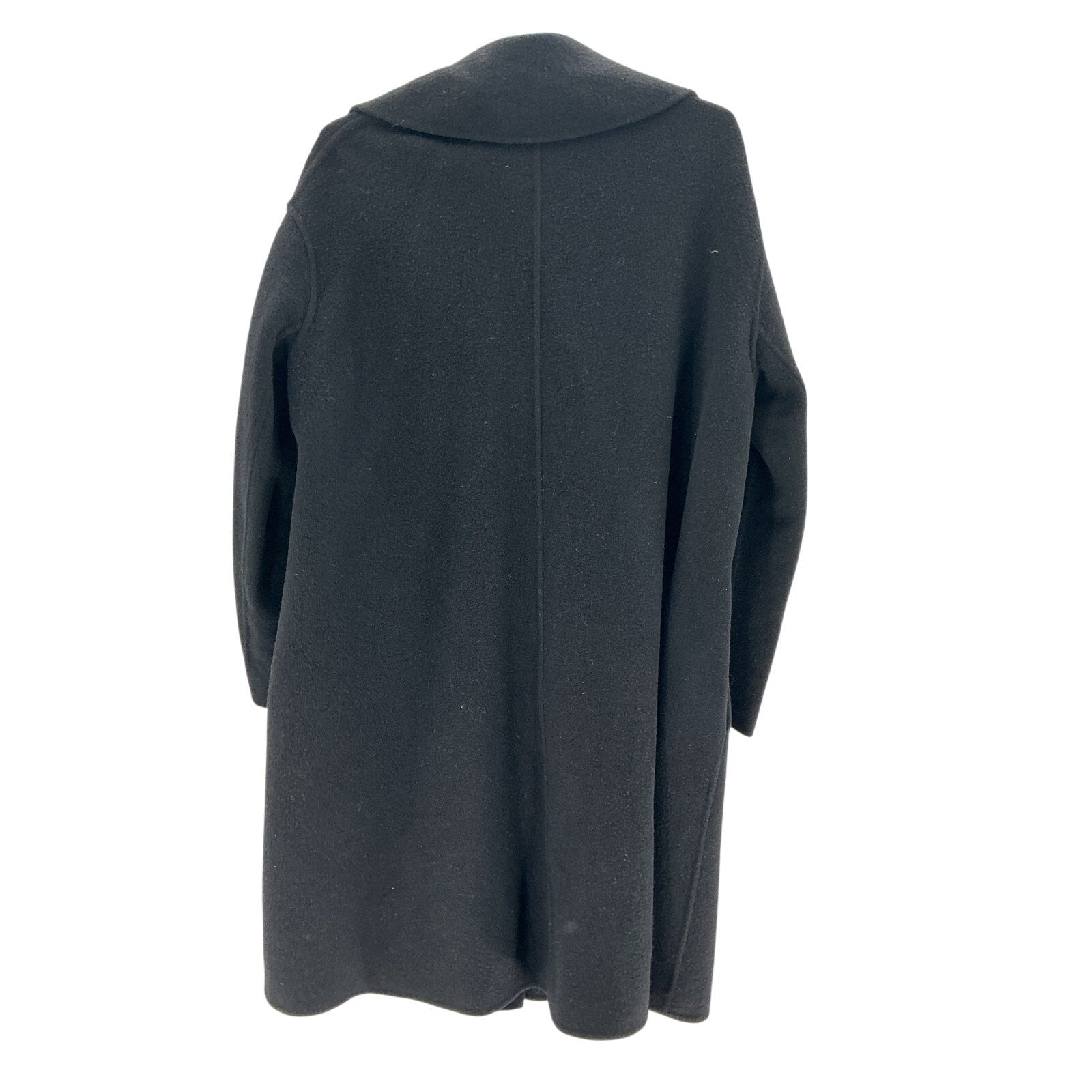 Mansur Gavriel 'Camel' Black Linen Opera Coat Size IT 40