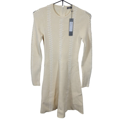 Lela Rose Embroidered Ivory Fit And Flare Size XS Dress NWT