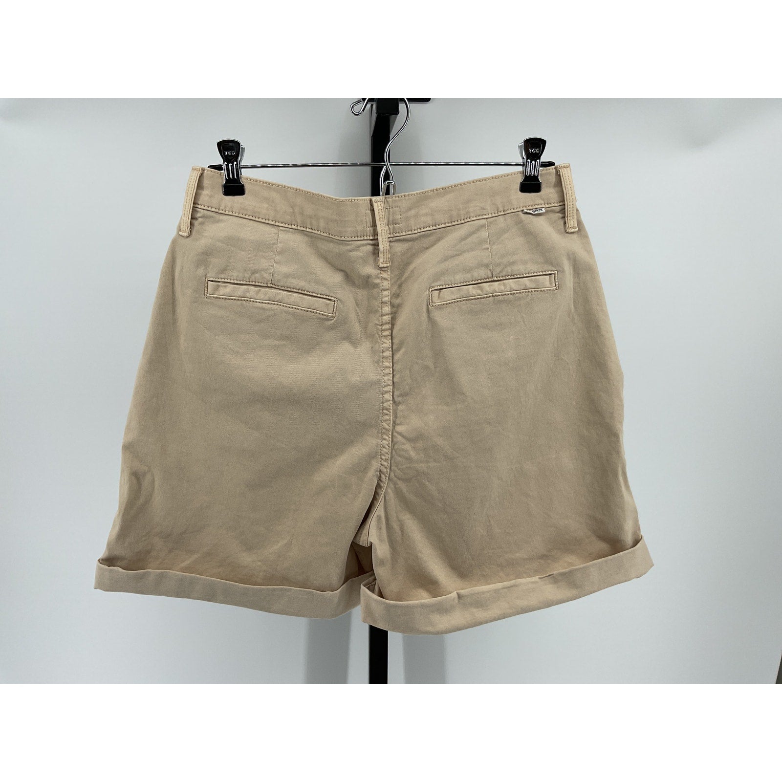 Mother The Pleated White Cotton Catch All Shorts Size 29