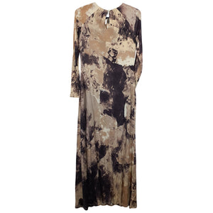 Simkhai Elegant Macadamia Rock Crystal Print Etta Gown Size M