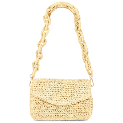 Lspace Woven Beige Sunrise Shoulder Bag