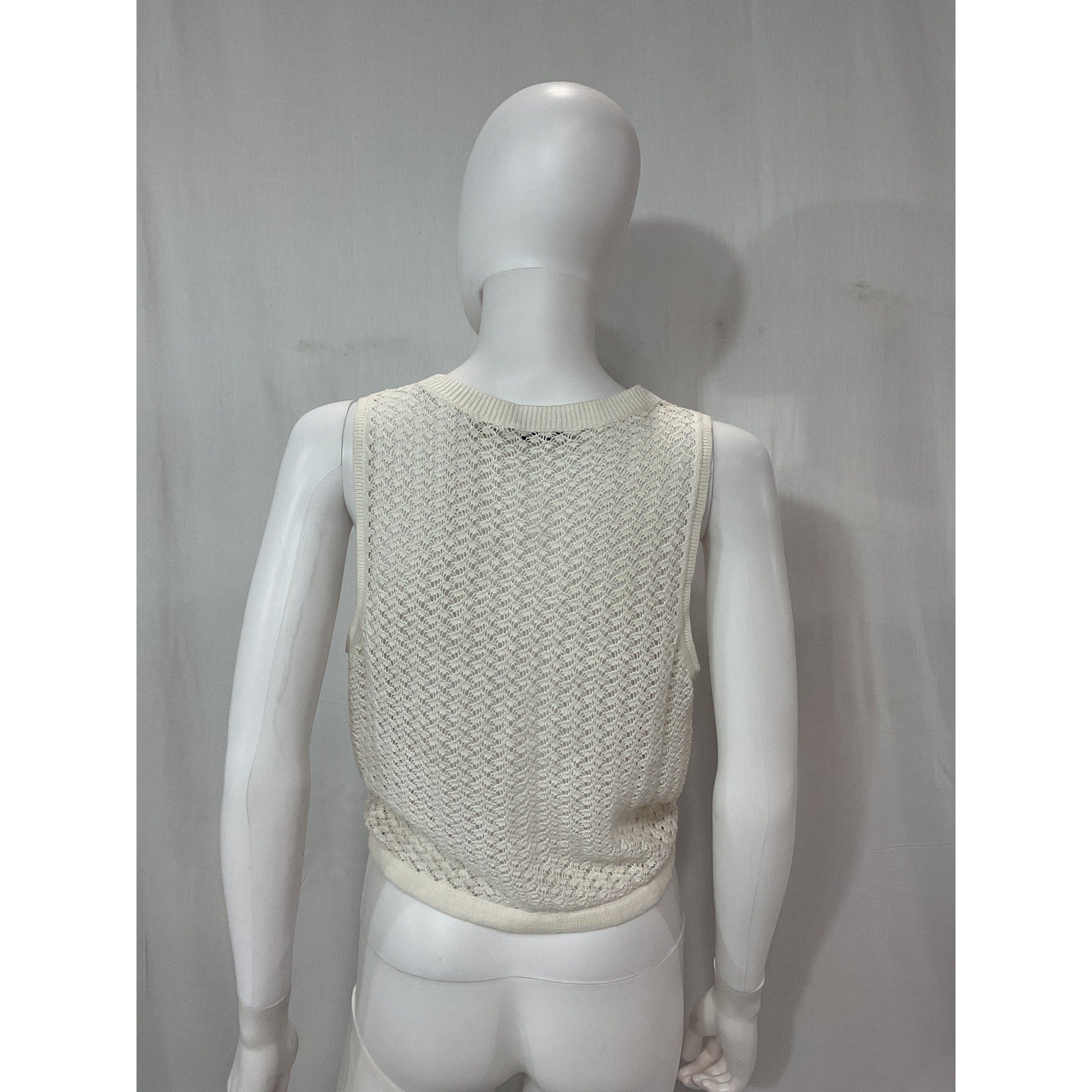Alice + Olivia 'Tevin' White Crop Tank Size S