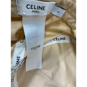 Celine Cotton Embroidered Adjustable Baseball Cap - Size L