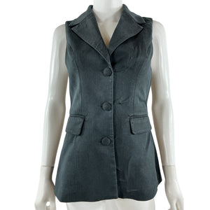 Reformation Tailored Black Billie Vest Size S