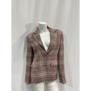 Aknvas 'Valdi' Brown Polyester Blazer Size 2