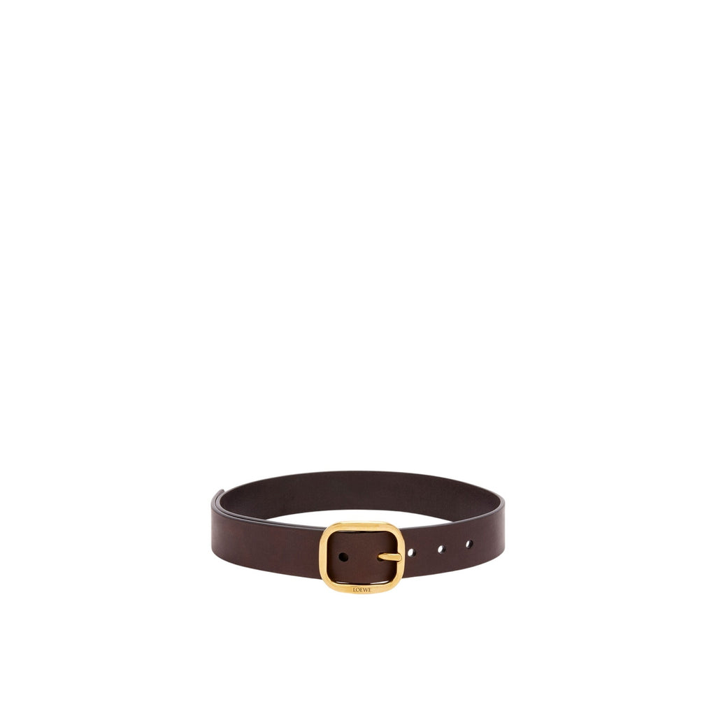 Loewe Rounded Brown Classic Calf Soft Belt Size 90/36