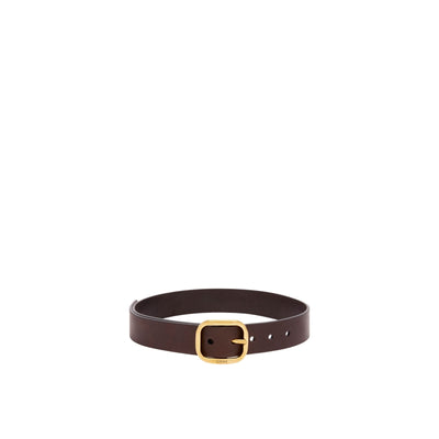 Loewe Rounded Brown Classic Calf Soft Belt Size 90/36