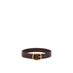 Loewe Rounded Brown Classic Calf Soft Belt Size 90/36