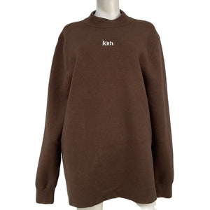 Kith Classic Brown Mockneck Sweater Size L
