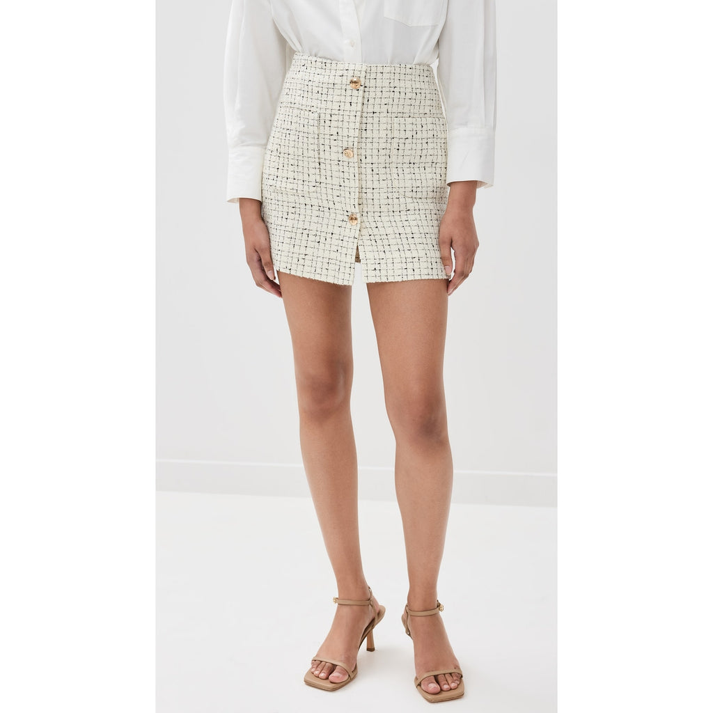 Anine Bing 'Mateo' White Acrylic Skirt Size 36