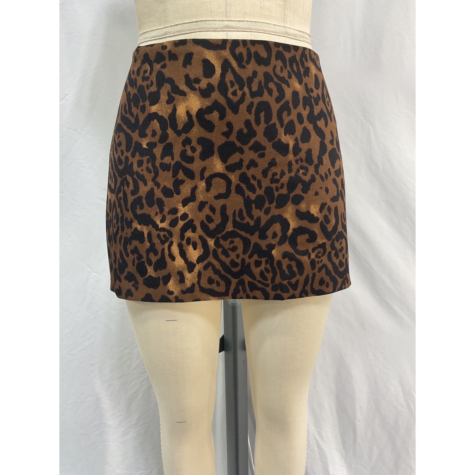 Reformation 'Charchi' Brown Polyester Skirt Size 8