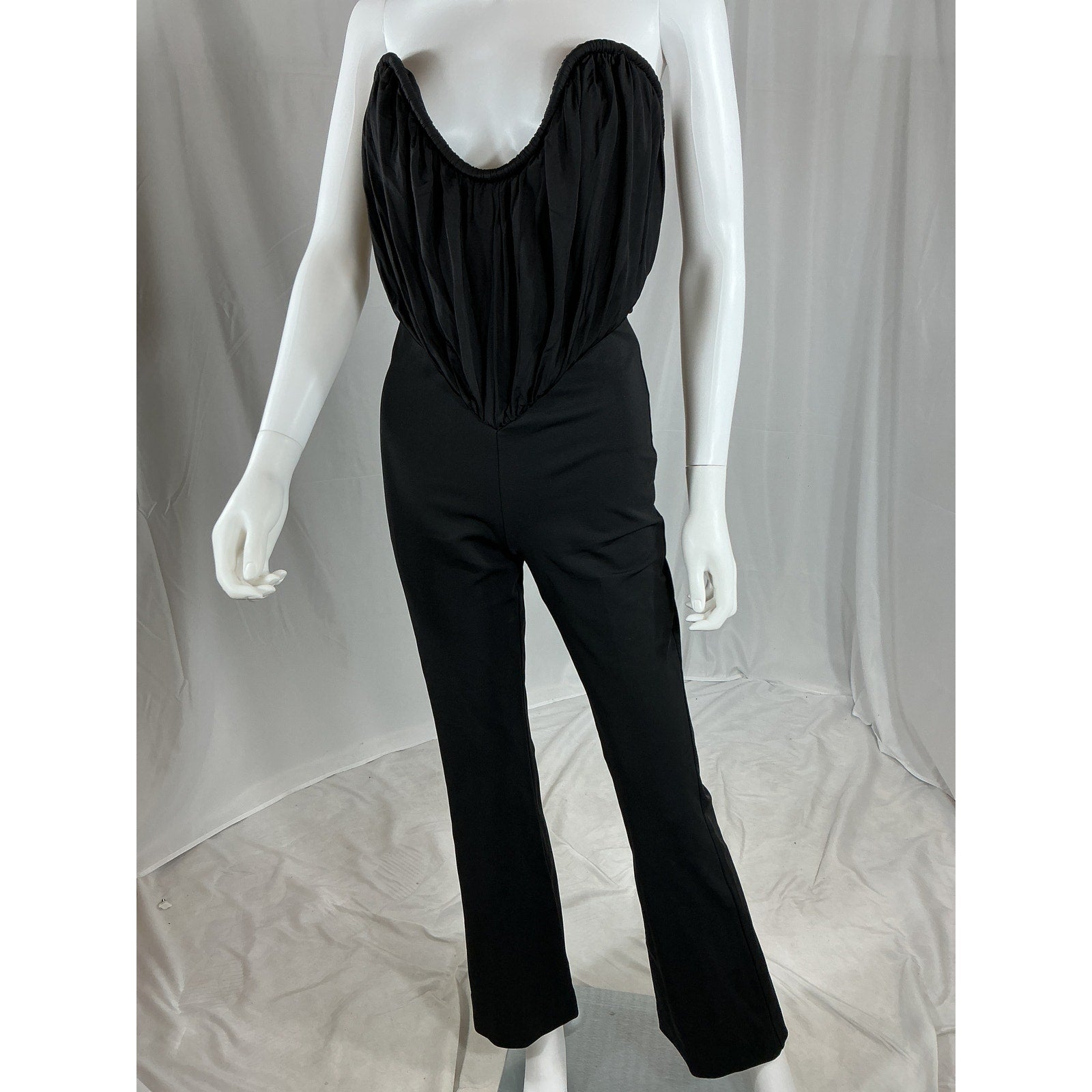 Et Ochs 'Gabriel' Black Viscose Plunge Corset Jumpsuit Size 2 - NWT