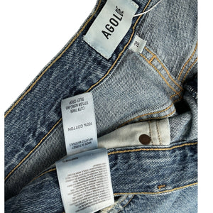 Agolde High Rise Blue Riley Denim Jeans Size 28