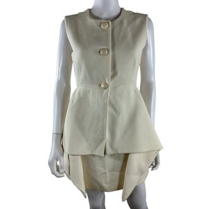 Alexis Structured Ivory Mckenna Dress Size S NWT