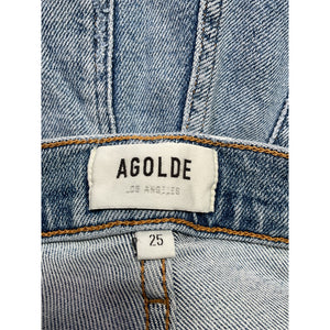 Agolde Pinch Waist Skinny Blue Cotton Denim Jean Size 25