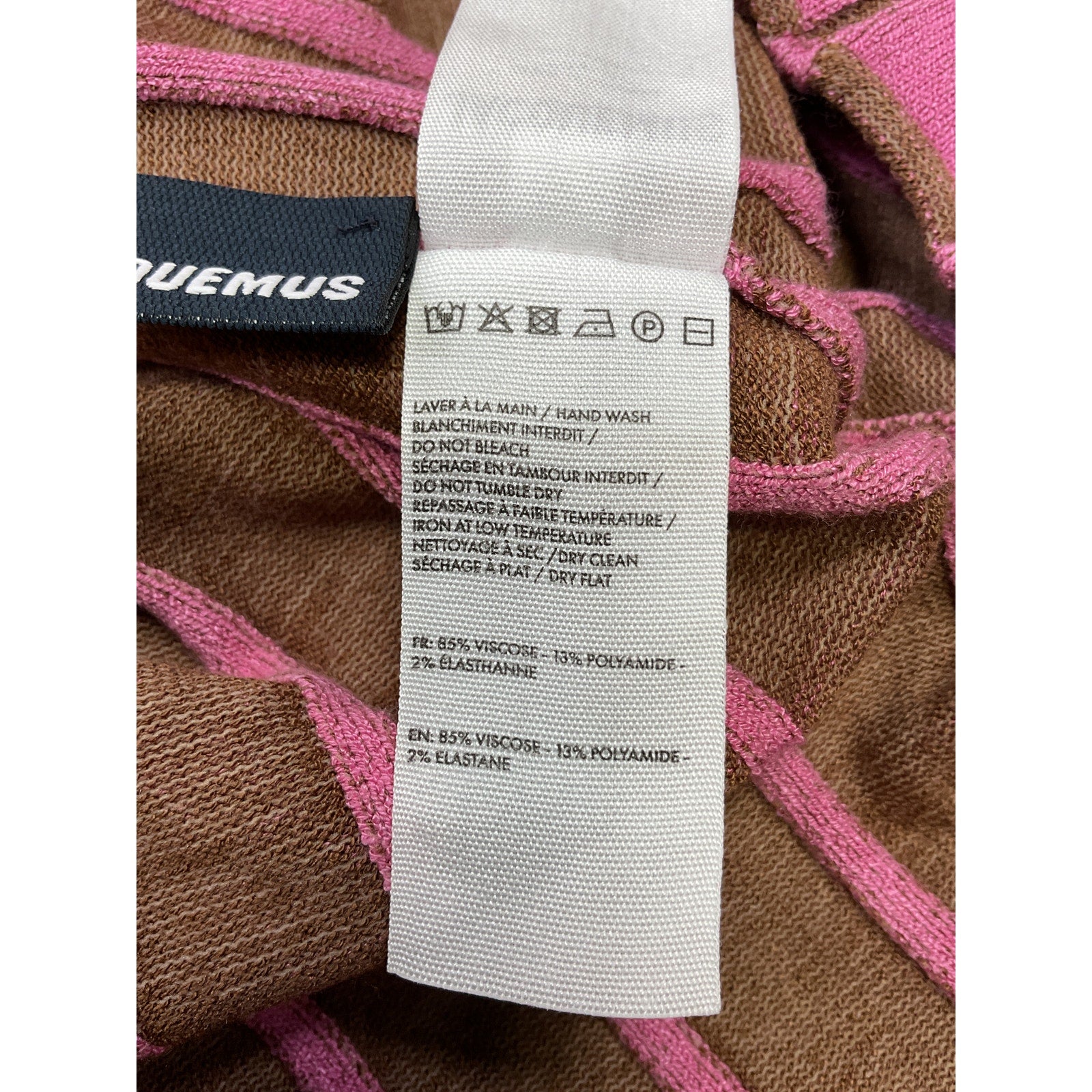 Jacquemus 'La Robe' Pink Viscose Maille Malha Size 38
