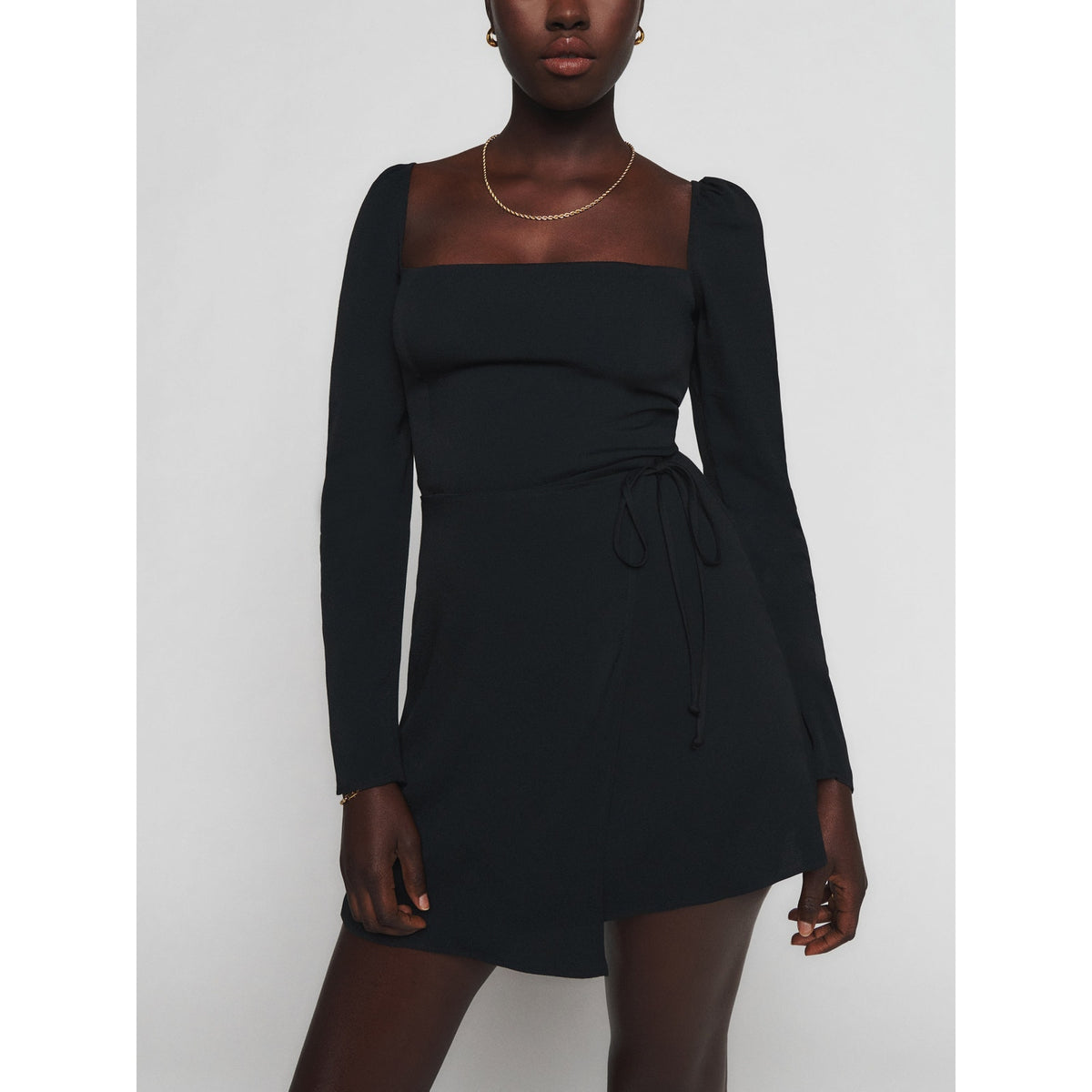 Reformation 'Rosalie' Black Dress Size 10