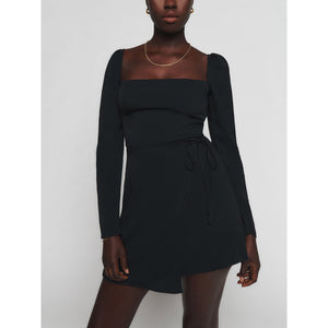 Reformation 'Rosalie' Black Dress Size 10