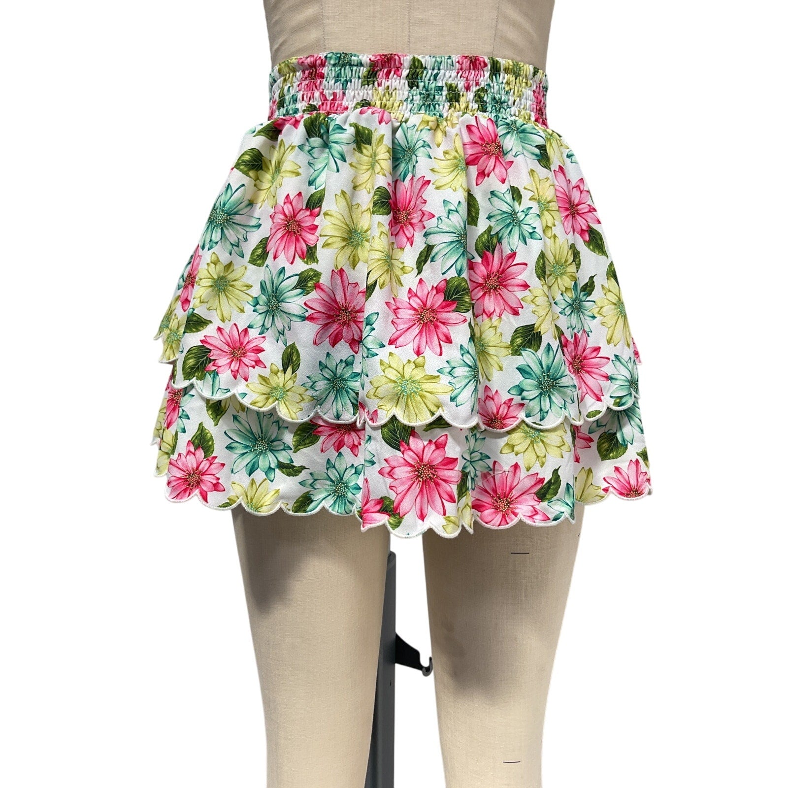Agua Bendita x Revolve Pink Polyester Cooper Skirt Size S - NWT