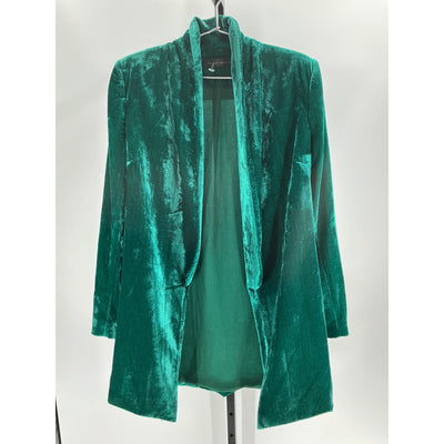 House Of Harlow 1960 'Chloé' Green Polyester Boyfriend Jacket Size S