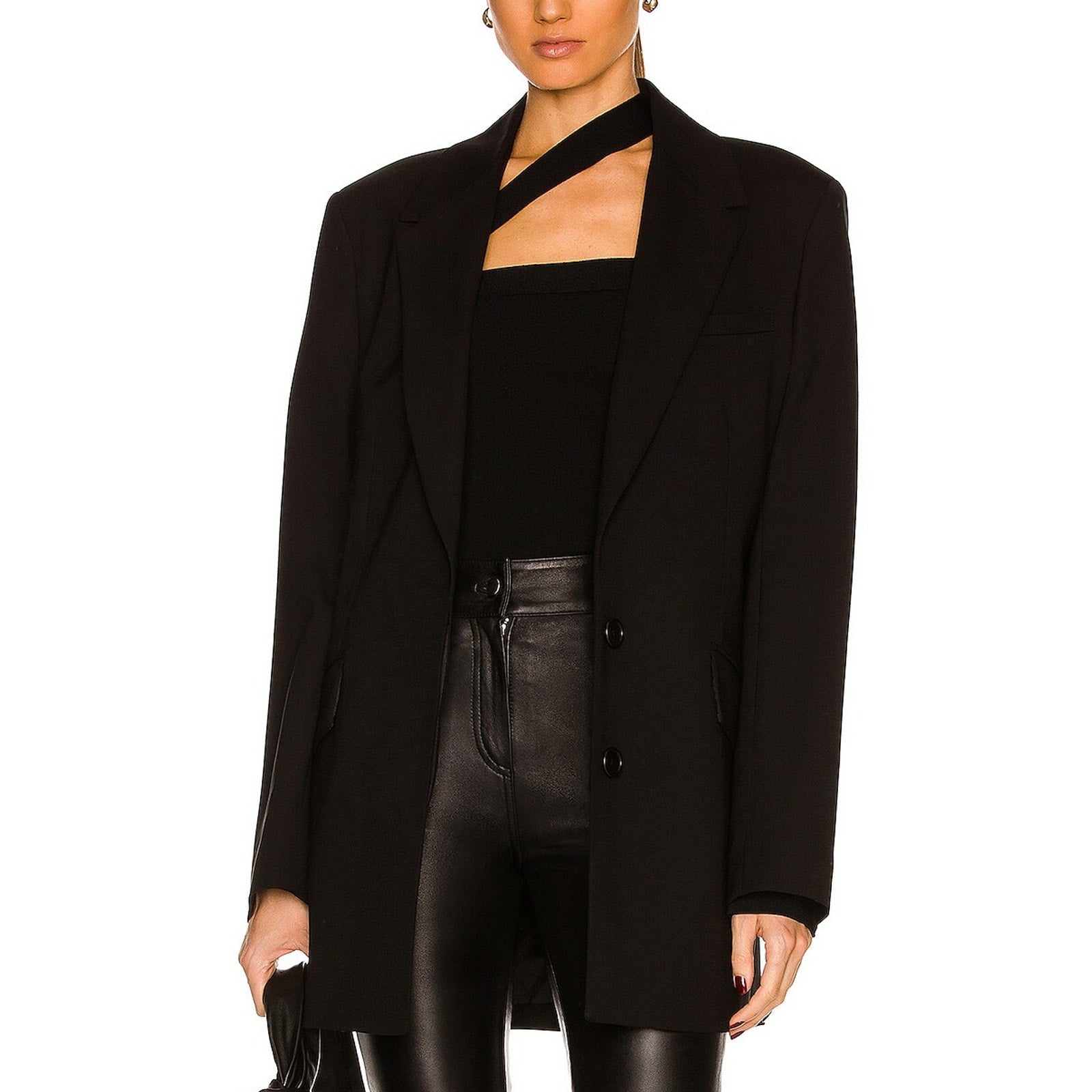 Gauge81 'Ratari' Black Viscose Blazer Size S