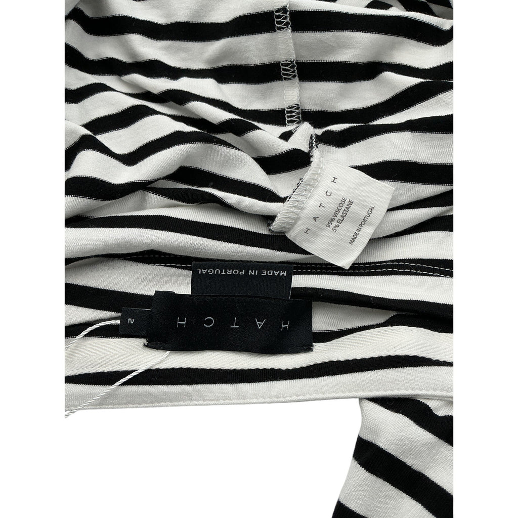 Hatch The Perfect Black Viscose Long Sleeve Tee Size 2