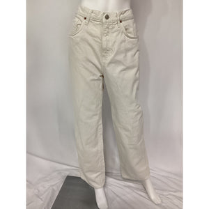 Reformation 'Val 90s' White Mid Rise Straight Denim Jeans Size 28